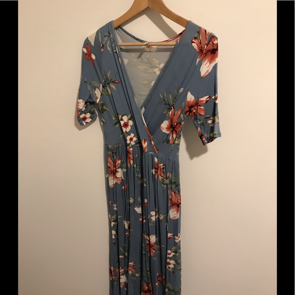 Floral wrap dress